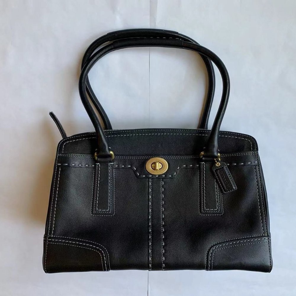Leather Coach Handbag